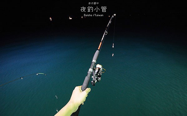 澎湖夜釣小管