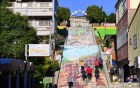 建中國小3D彩繪樓梯